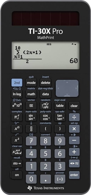 Texas Instruments TI-30X Pro Mathprint Wetenschappelijke rekenmachine